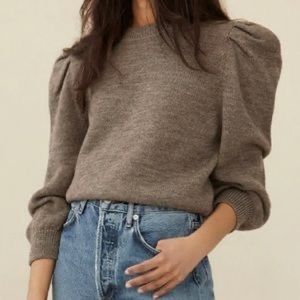 COPY - Loeffler Randall Puff Sleeve Crop Sweater